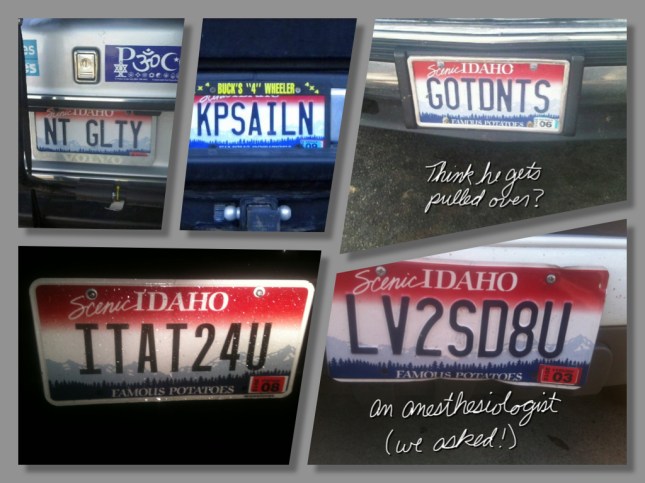 vanity license plates