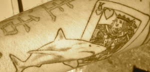 card shark tattoo