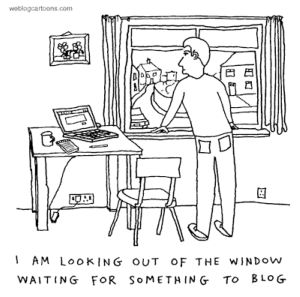 waiting for a blog topic