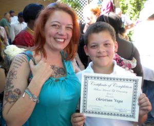 Christian's 6th grade graduation