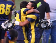 football hug
