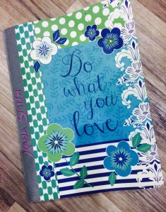 the current "lab notebook"... two weeks' worth of writing, and nearly full