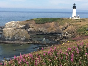Yaquina Head lighthouse Newport Oregon