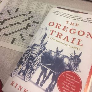 slow day at the office... reading & crosswords