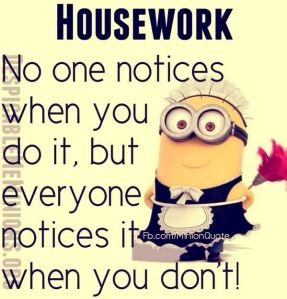housework no one notices when you do it