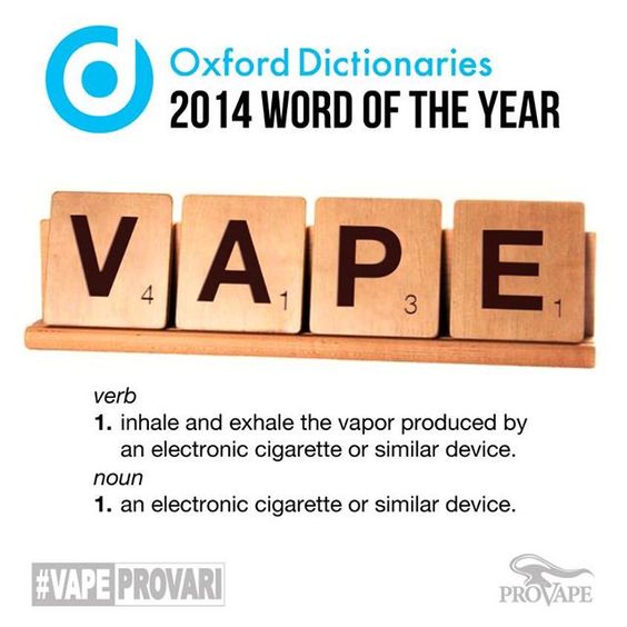 vape definition Oxford word of the year