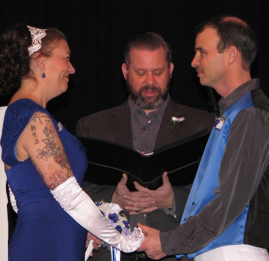 photo of the author's wedding