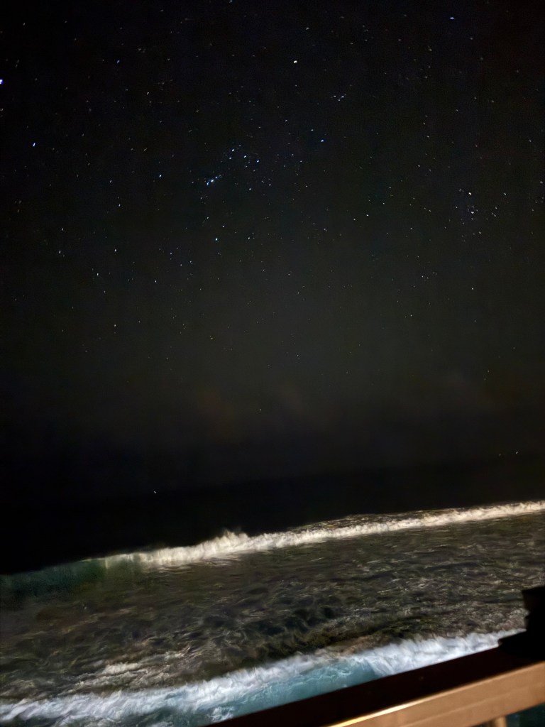 Kona surf and stars