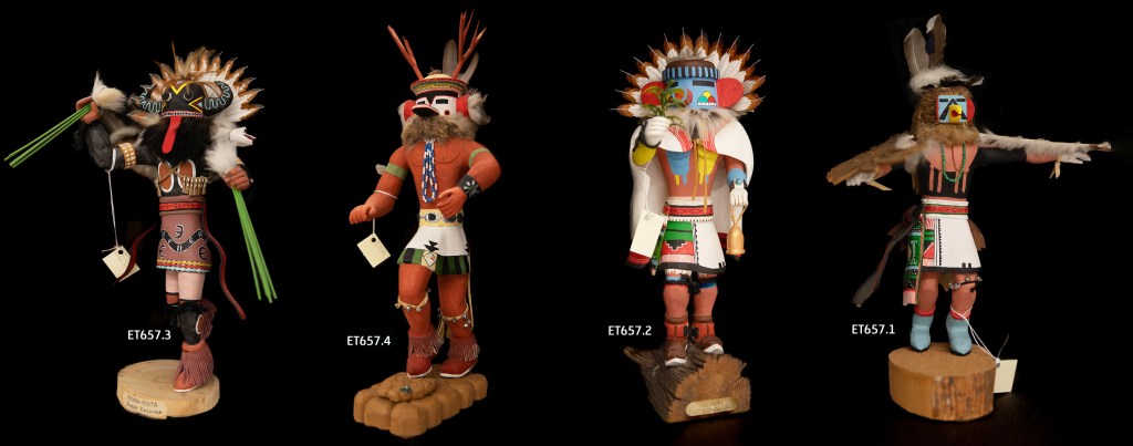 Indian kachina figurines